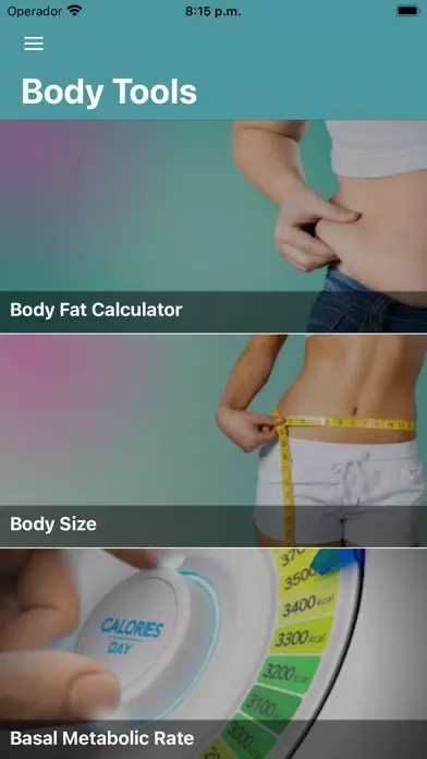 Zrzuty ekranu Body Fat Calculator and Tools