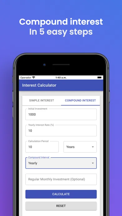 Interest Calculator Compound Screenshots