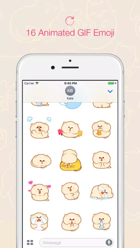 تصاویر FATCATmoji - Fat Cats Animated Emoji for iMessage