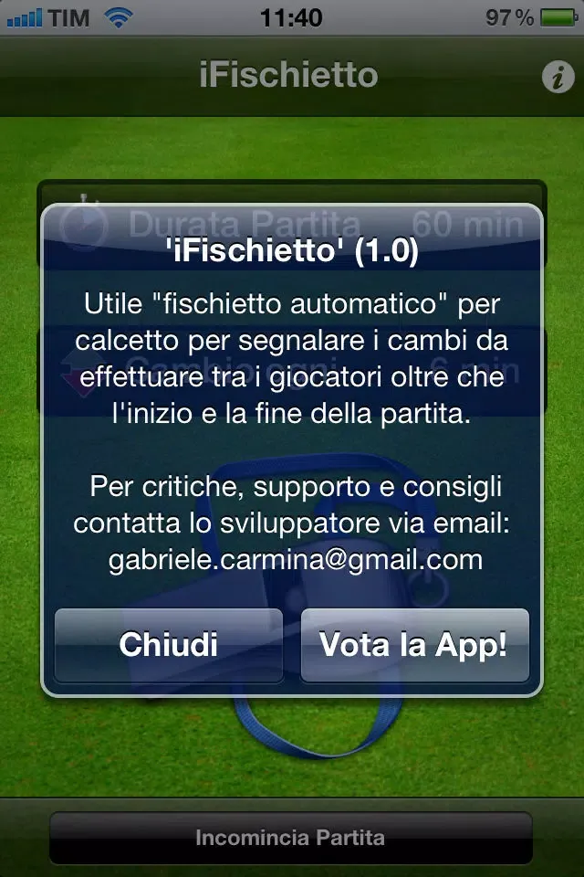 Screenshot di iWhistle - Soccer Auto Change Player