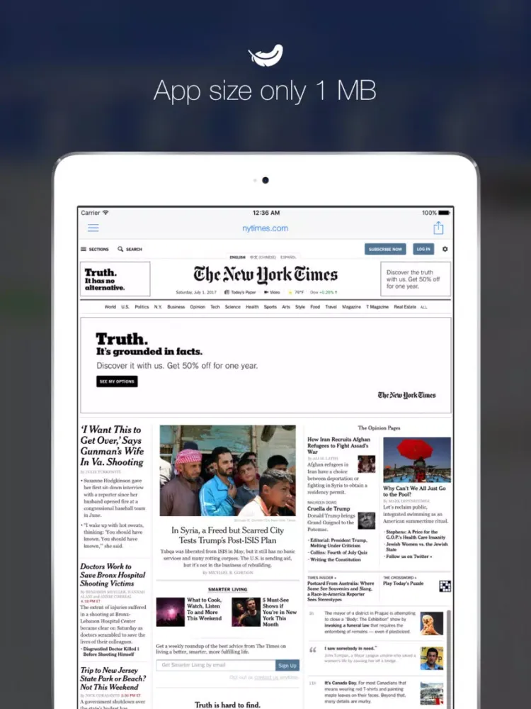 Minimal Browser - Smart Desktop Browsing iPad  স্ক্রিনশট