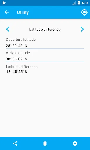 Screenshot di Nautical Calculator
