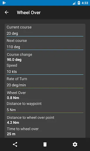 Screenshot di Nautical Calculator