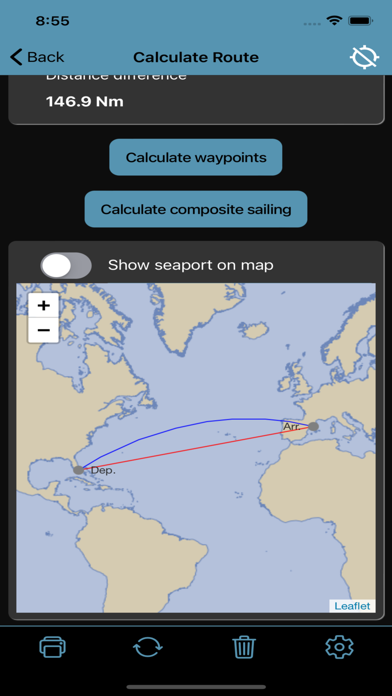 ภาพหน้าจอของ Nautical Calculator Pro