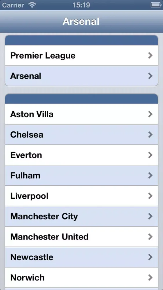 Live Scores for Arsenal স্ক্রিনশট