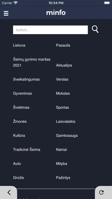 Minfo - Žinių portalas應用截圖