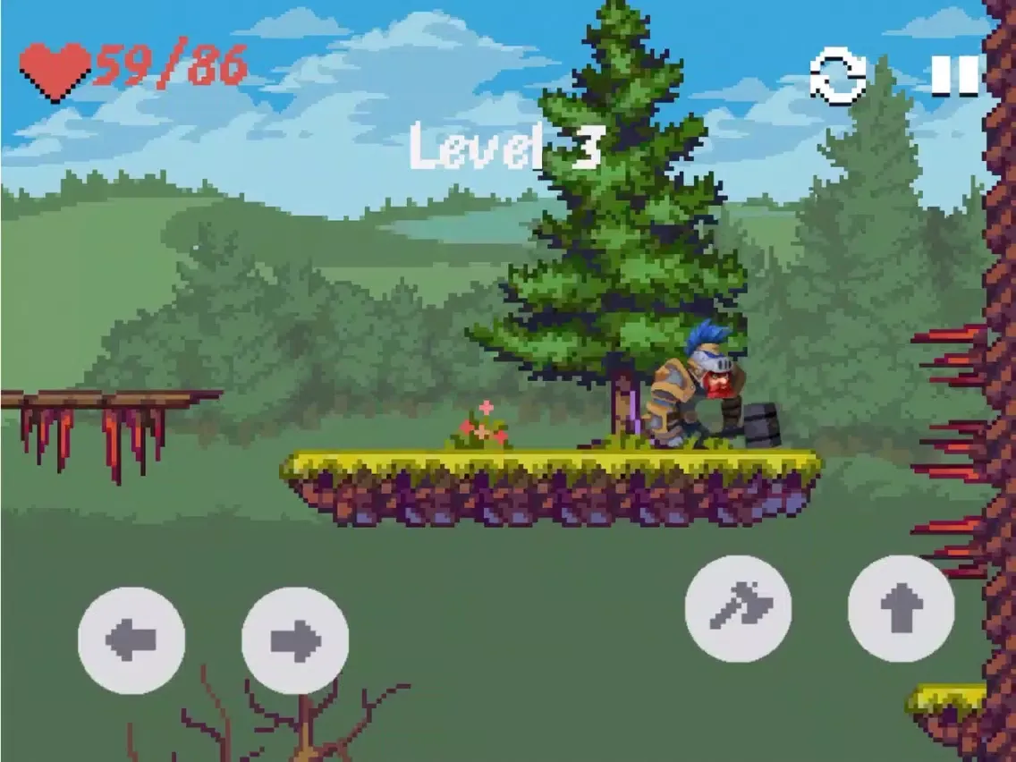 AlphaBlade - Retro 2d Platform iPad  スクリーンショット