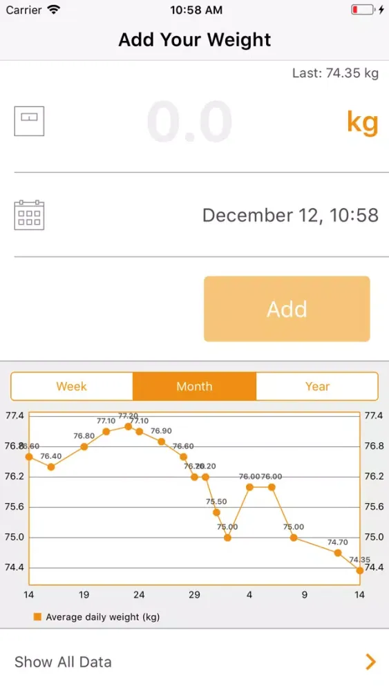 Quick Weight Ekran Görüntüleri