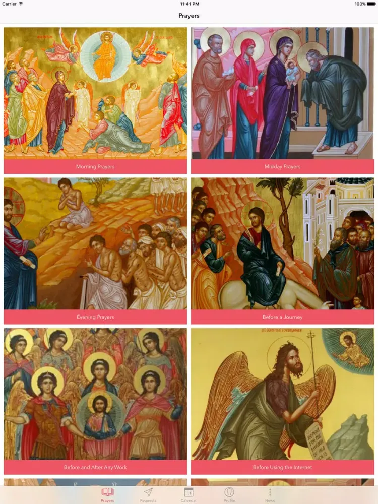 ภาพหน้าจอของ Orthodox PrayerBook iPad 