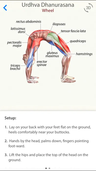 Captures d'écran de 3D Yoga Anatomy