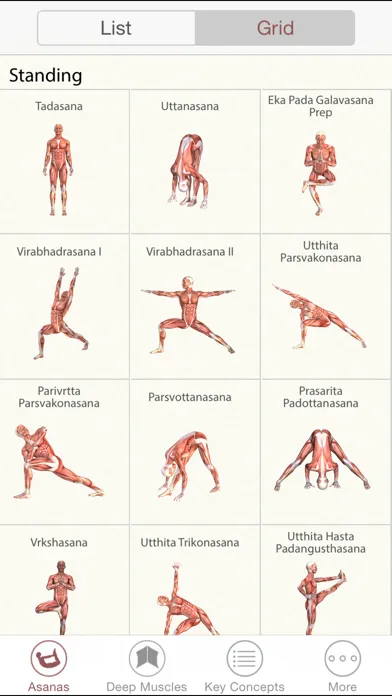 Captures d'écran de 3D Yoga Anatomy
