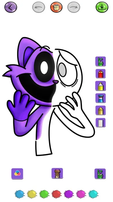 Скриншоты Smiling Monster Critters Paint