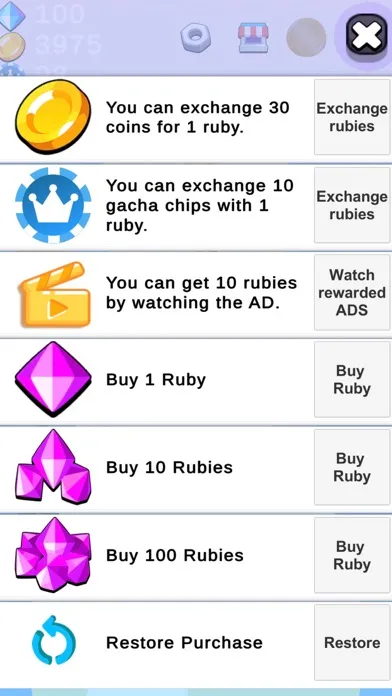 Zrzuty ekranu coin pusher gacha
