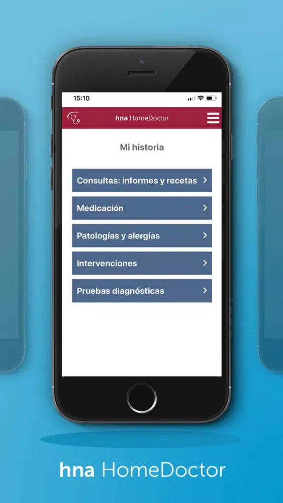Capturas de pantalla de hna HomeDoctor