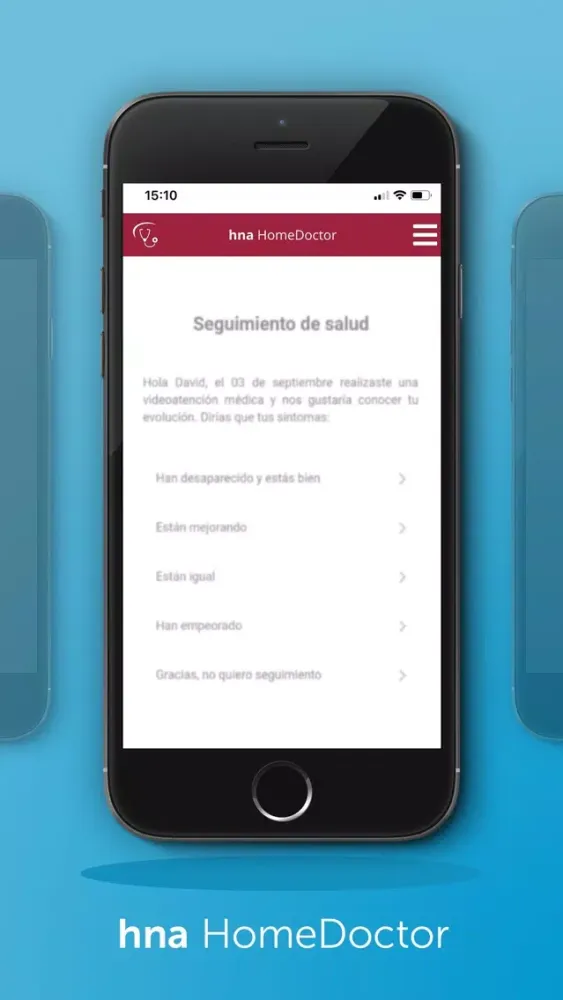Capturas de pantalla de hna HomeDoctor