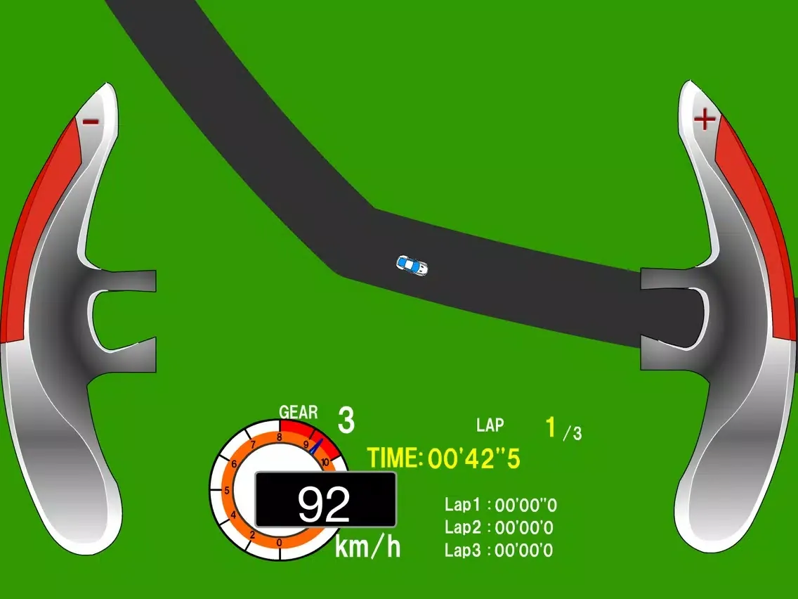 Tangkapan skrin Change Gears Racing iPad 
