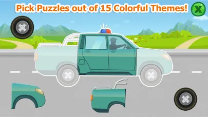Captures d'écran de Puzzle for Kids and Toddlers: Vehicles Jigsaw