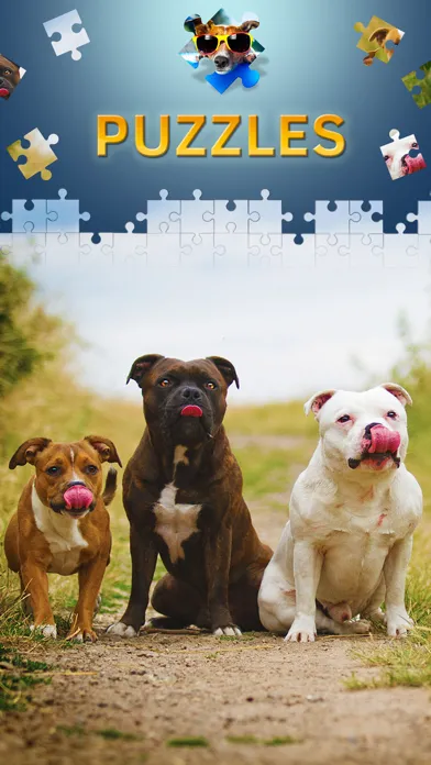 Dogs Jigsaw Puzzle Game free Ekran Görüntüleri