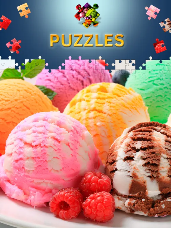 Capturas de tela do Food Jigsaw Puzzles for Adults iPad 