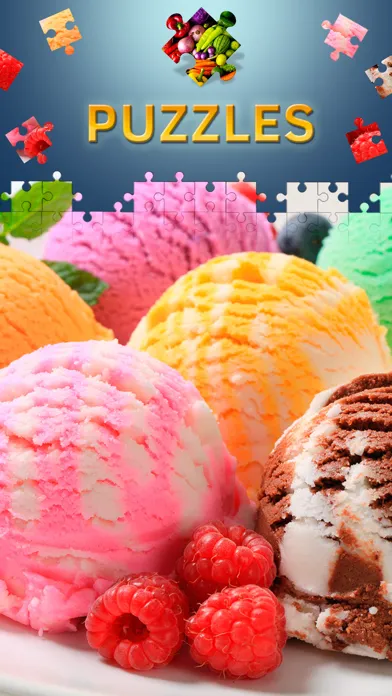 Capturas de tela do Food Jigsaw Puzzles for Adults