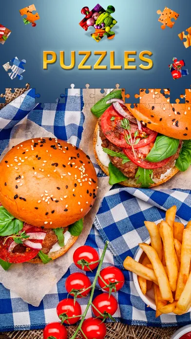 Capturas de tela do Food Jigsaw Puzzles for Adults
