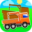 Truck Puzzles for Toddlers. Baby Wooden Blocks Truck Puzzles for Toddlers. Baby Wooden Blocks