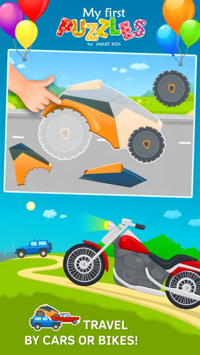 Tangkapan skrin Trucks and Car Jigsaw Puzzles for Toddlers Free