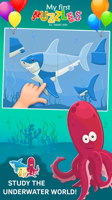 Animated Fish Jigsaw Puzzles for Kids and Toddlers Screenshots