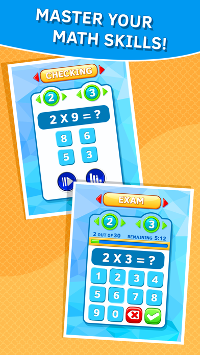 Learn Times Tables quickly. Premium Version Screenshots