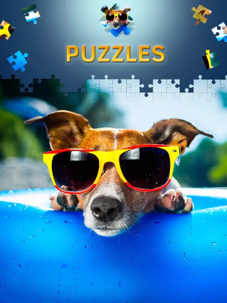 Zrzuty ekranu Dogs Jigsaw Puzzle Game. Premium iPad 