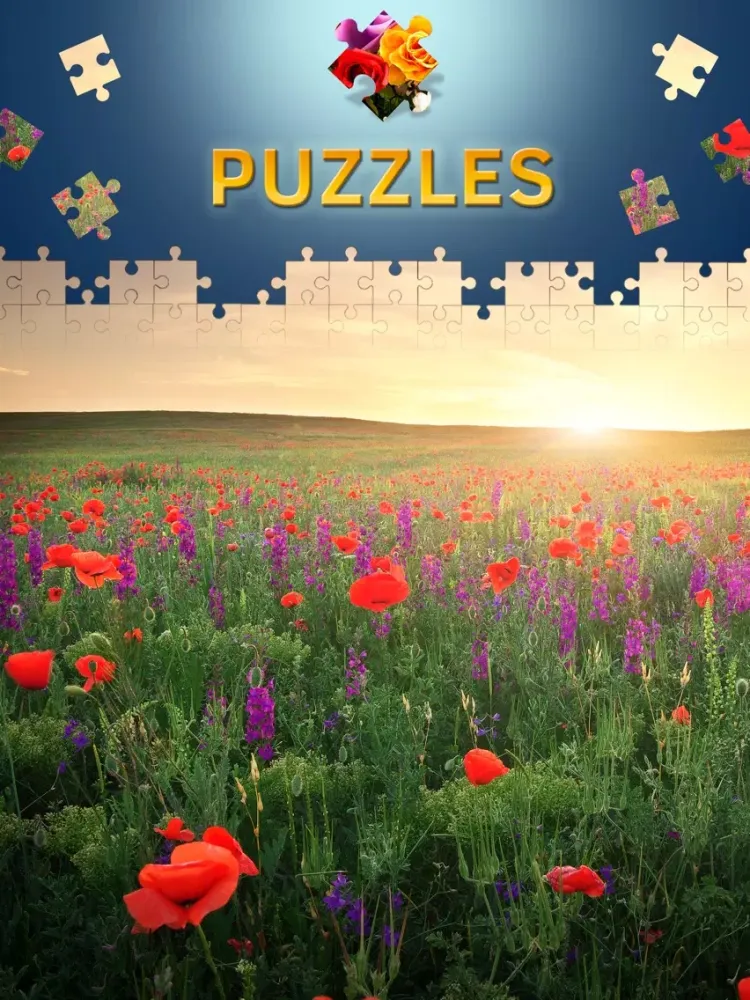 Capturas de tela do Flowers Jigsaw Puzzles Premium iPad 
