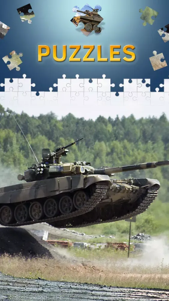Zrzuty ekranu Military Tank Jigsaw Puzzles HD. Premium