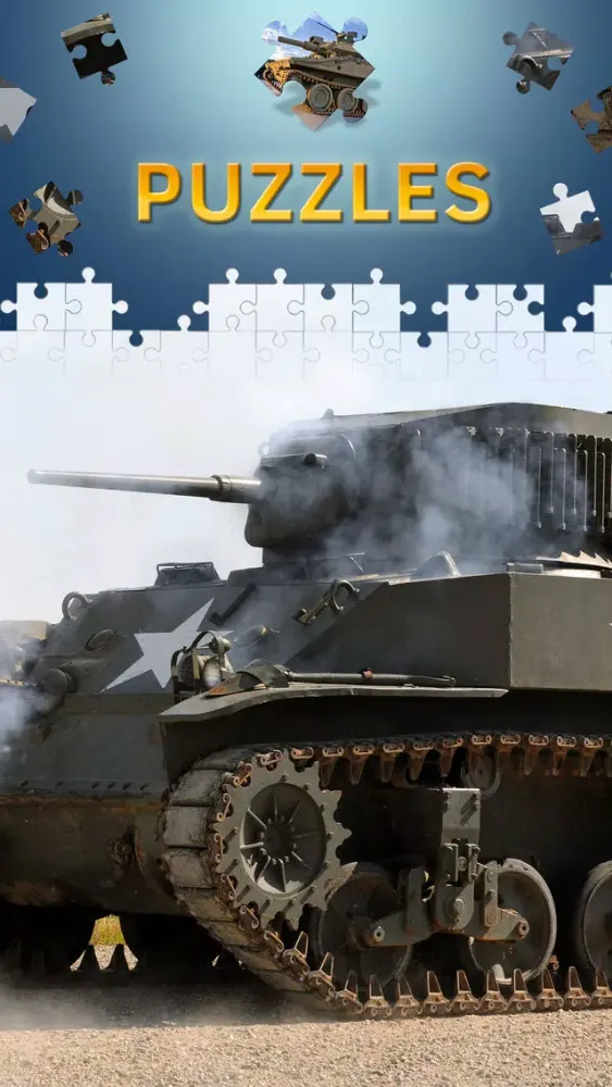 Zrzuty ekranu Military Tank Jigsaw Puzzles HD. Premium