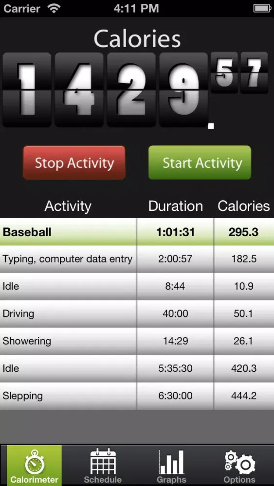 Live Calories- Calorie Counter.应用截图