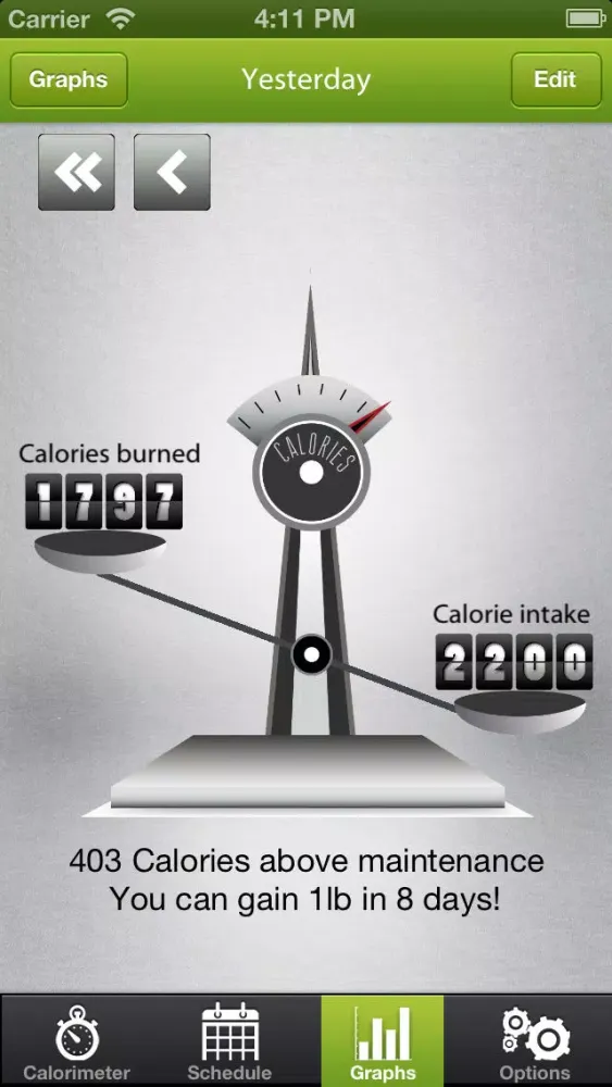 Live Calories- Calorie Counter.应用截图