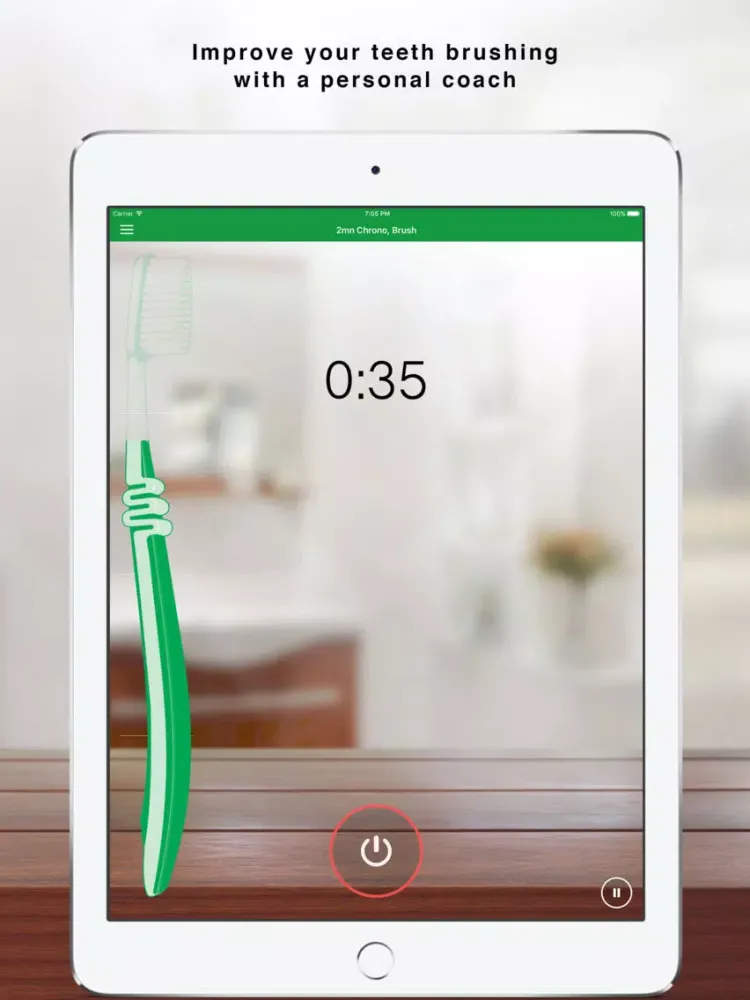 2mn Chrono - Brush your teeth iPad  स्क्रीनशॉट