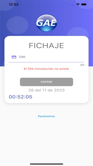 Zrzuty ekranu GAE Control de Presencia