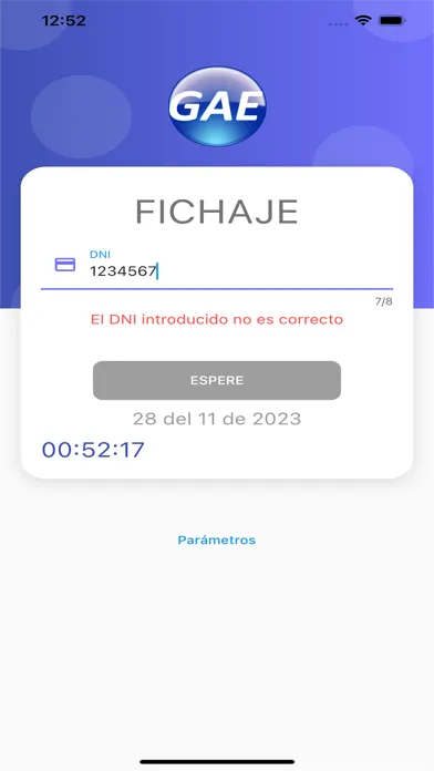 Zrzuty ekranu GAE Control de Presencia