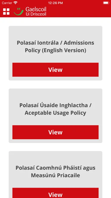 Gaelscoil Uí Drisceoil スクリーンショット