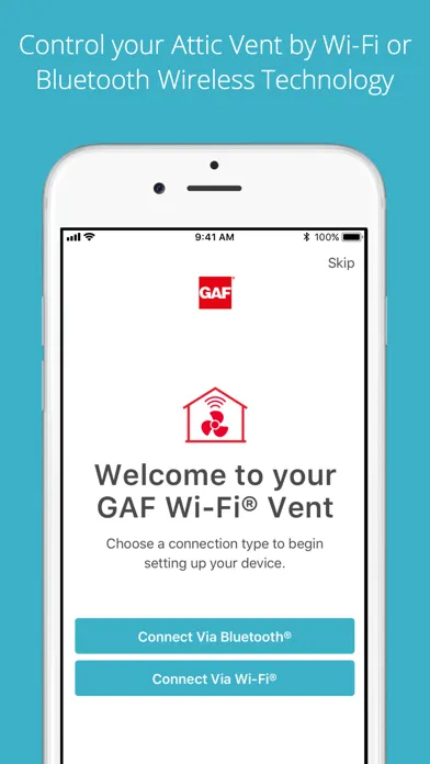 GAF Wi-Fi Vent Screenshots