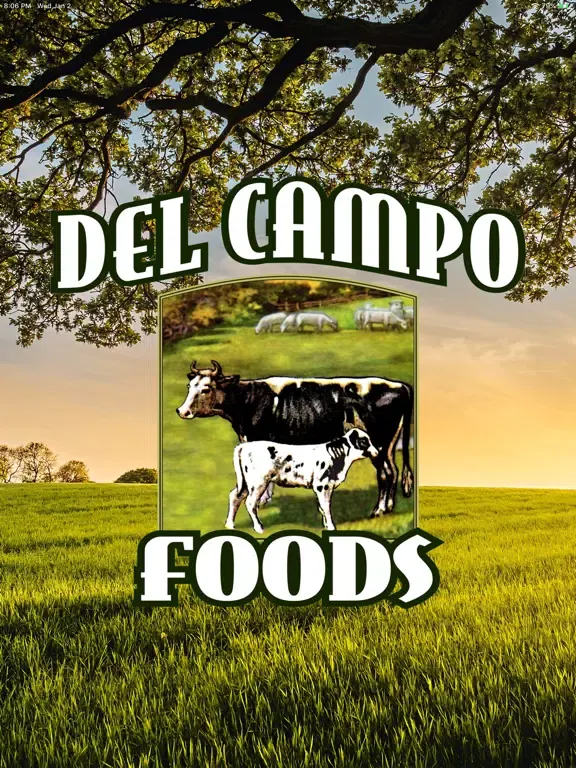Tangkapan skrin Del Campo Foods iPad 