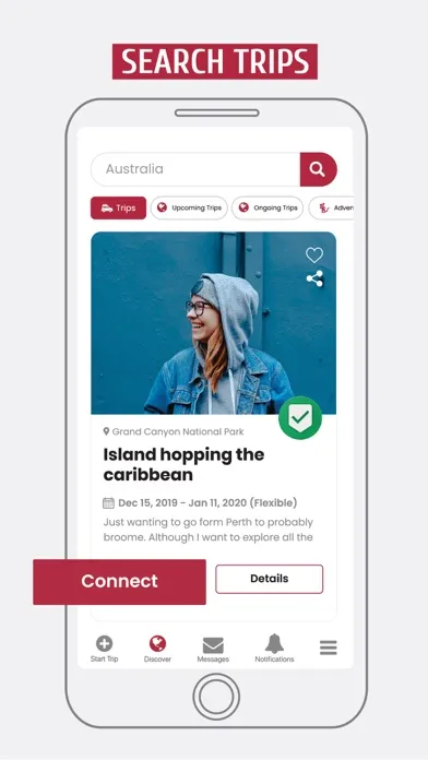Zrzuty ekranu GAFFL - Find A Travel Buddy