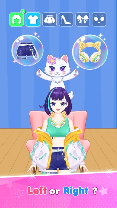 Left or Right: Anime Fashion スクリーンショット