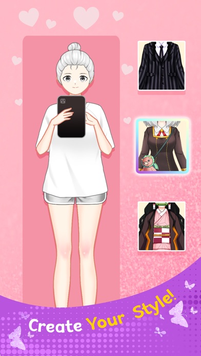 Captures d'écran de Merge makeover: Anime makeup