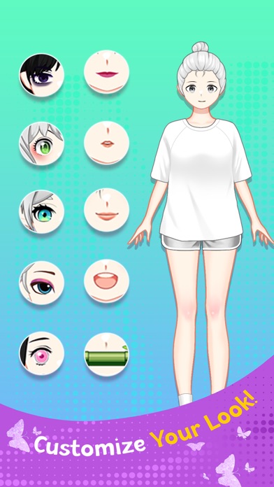Captures d'écran de Merge makeover: Anime makeup