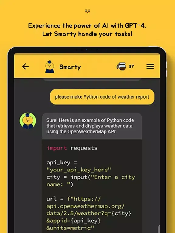 Capturas de pantalla de Smarty - Smart AI Chatbot iPad 