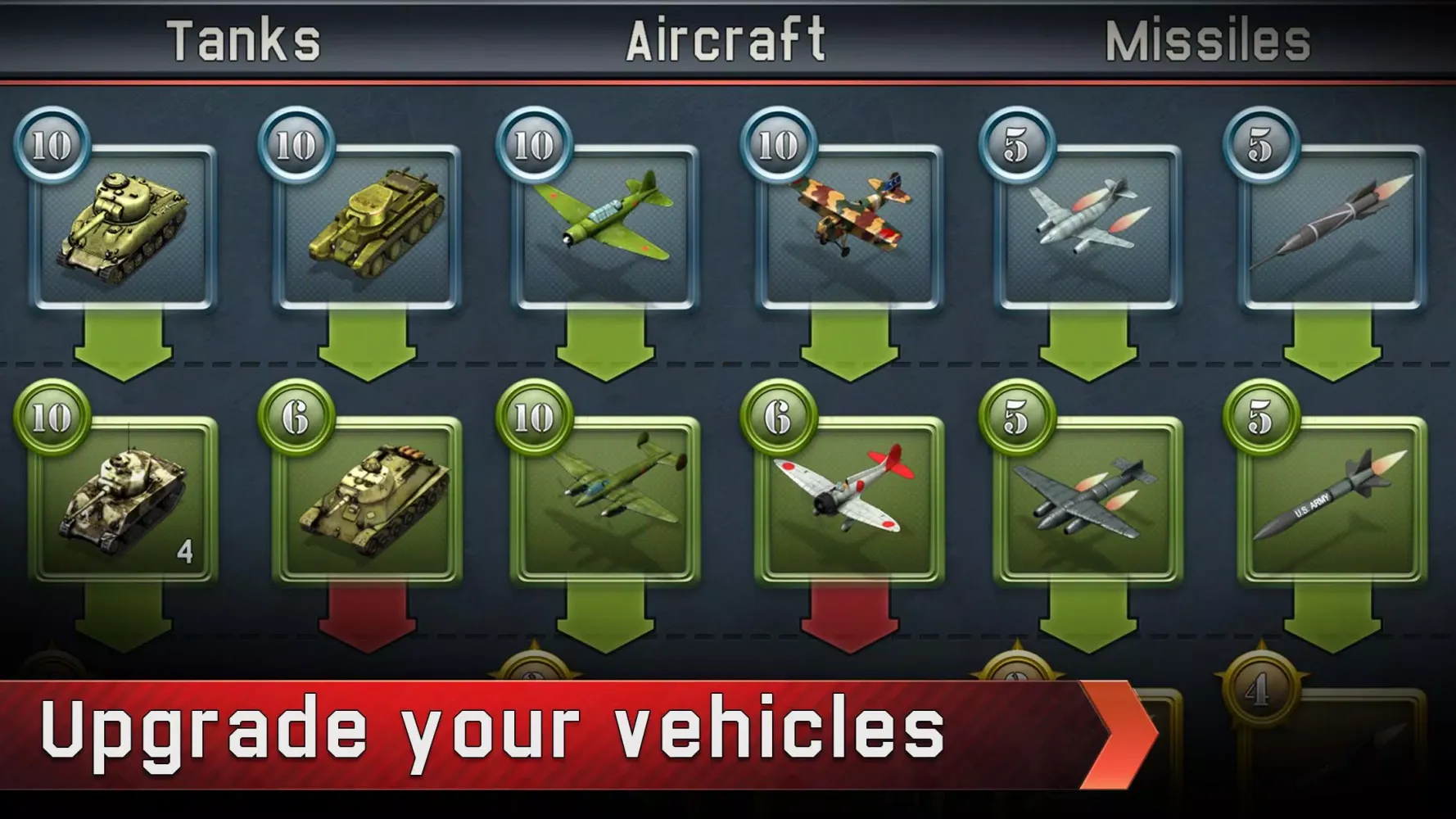 Capturas de tela do War Conflict