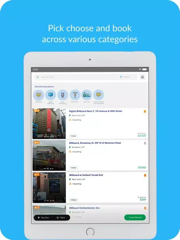 Capturas de pantalla de Gainbuzz for Advertisers iPad 