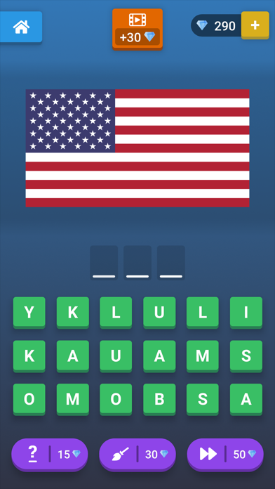 Captures d'écran de Guess The Flag: Quiz