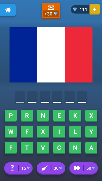Captures d'écran de Guess The Flag: Quiz